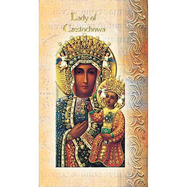 OL Czestochowa Mini Lives of the Saints Holy Card