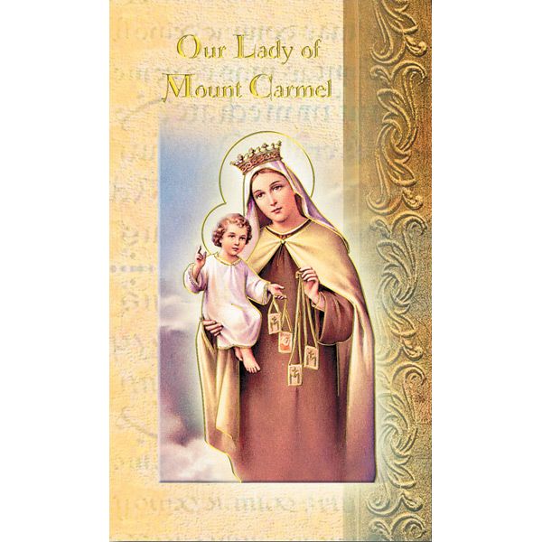 OL Mt Carmel Mini Lives of the Saints Holy Card