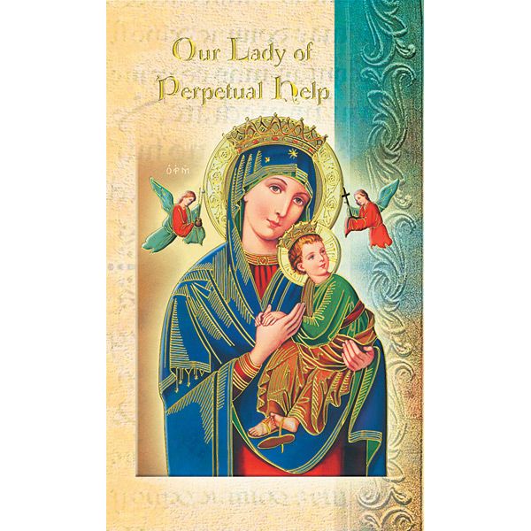 OL Perpetual Help Mini Lives of the Saints Holy Card