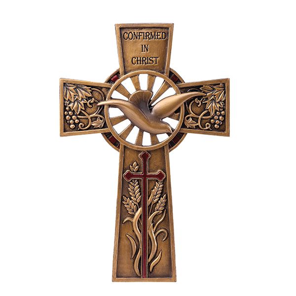 Bronze Confirmed in Christ Wall Cross