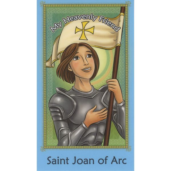Children's St Joan of Arc Holy Card
