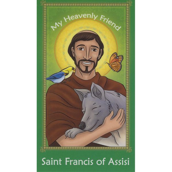 Children's St Francis of Assisi Holy Card