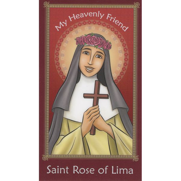 Children's St Rose of Lima Holy Card