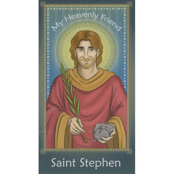 Children's St Stephen Holy Card