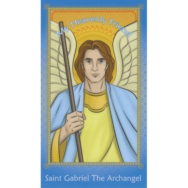Children's St Gabriel Holy Card