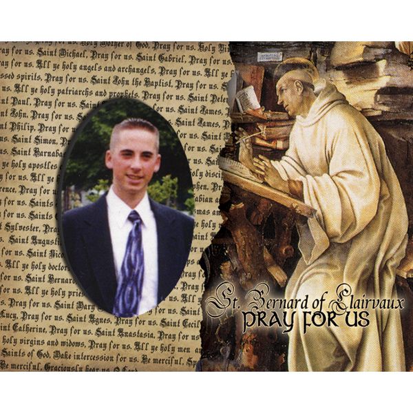 St Bernard Pick Your Saint Confirmation Frame