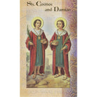 Sts Cosmos and Damian Mini Lives of the Saints Holy Card