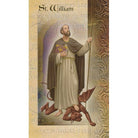 St William Mini Lives of the Saints Holy Card