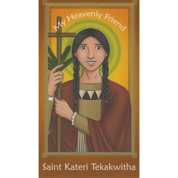 Childrens Saint Kateri Tekakwitha Holy Card