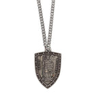 Sterling Silver Large St Michael Shield Medal