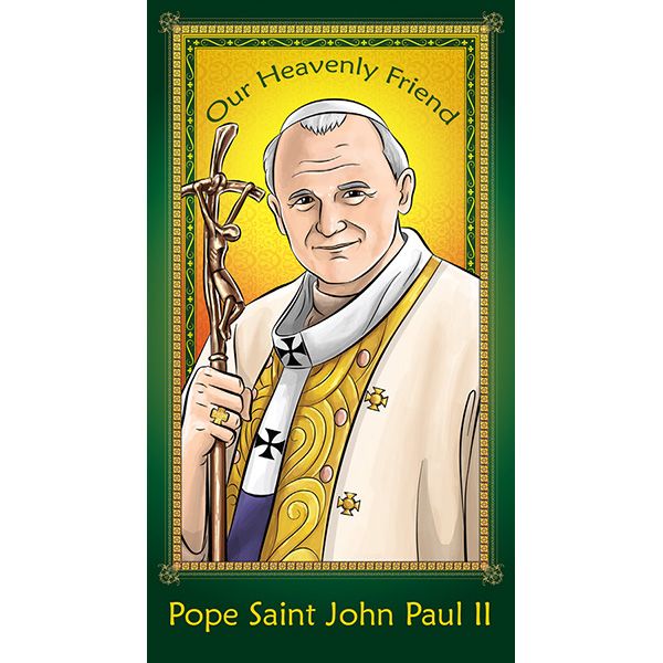 Children's Pope St John Paul II Holy Card