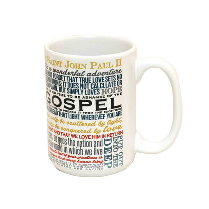 Pope St John Paul II Quotes Mug