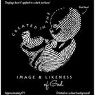 In His Image White Decal