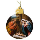 Round Nativity Cutout Ornament