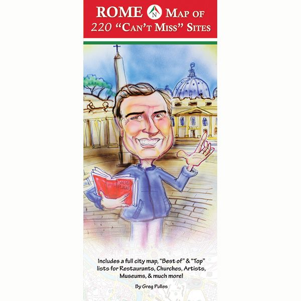 Rome Map of 220 Can't Miss Sites