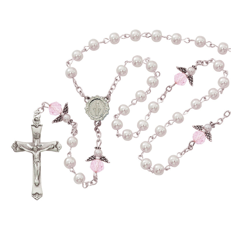 Angel Pearl Rosary