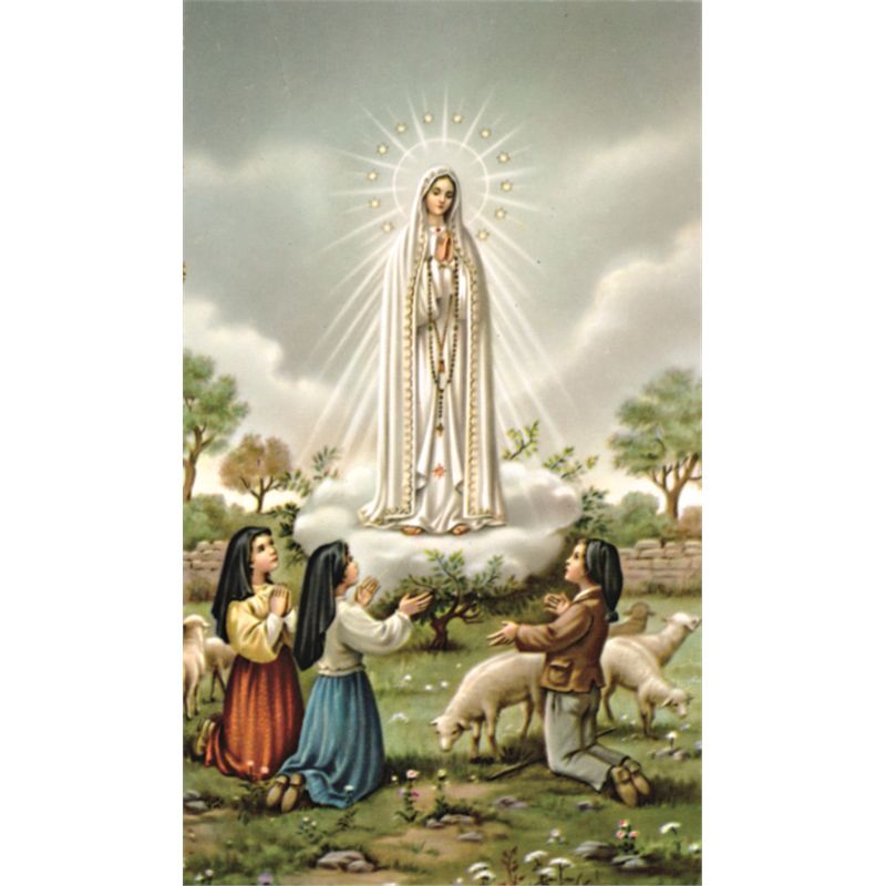 Fatima Novena Prayer Holy Card