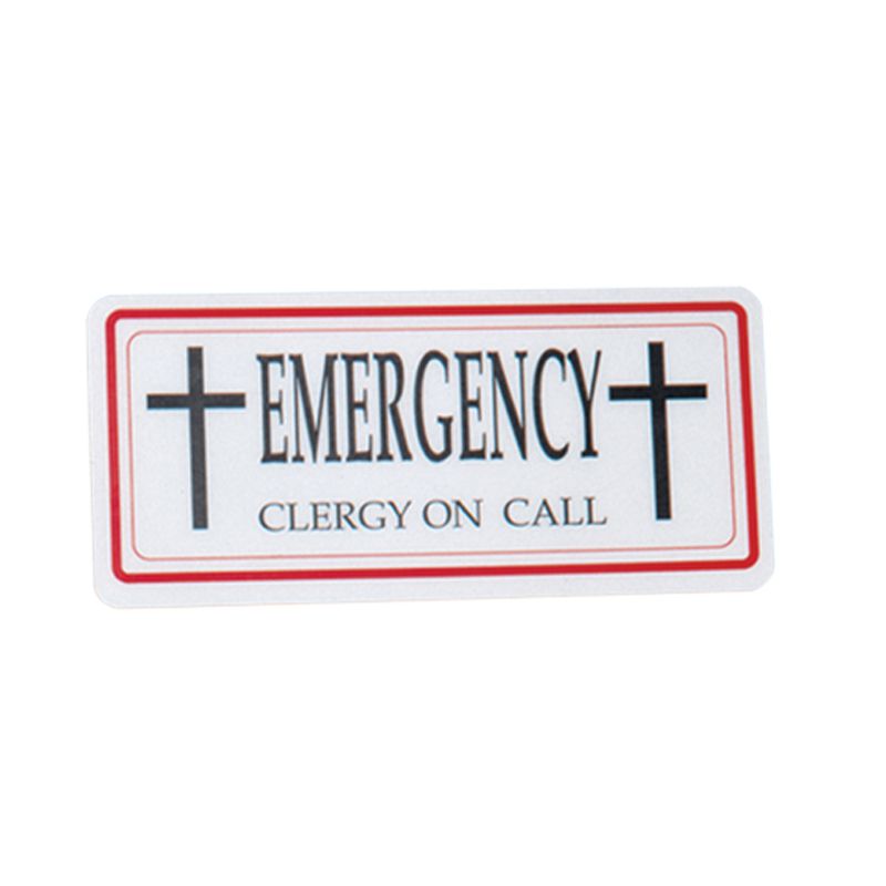 Clergy Emergency Sign