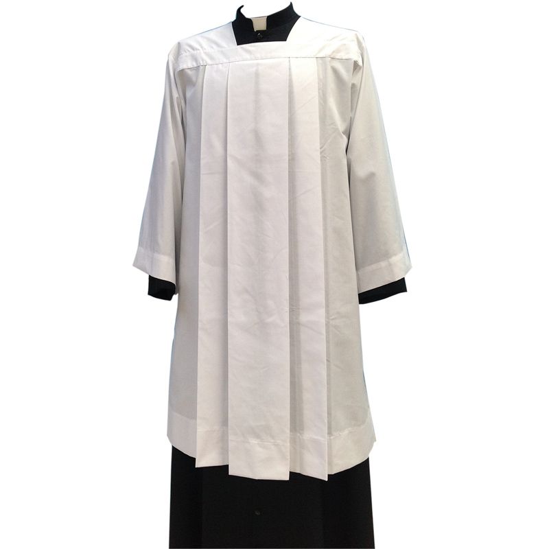 dosa（ドーサ) / long surplice Unisex Long Sheer Lace Surplice Style SUR1024 With White Embroidery