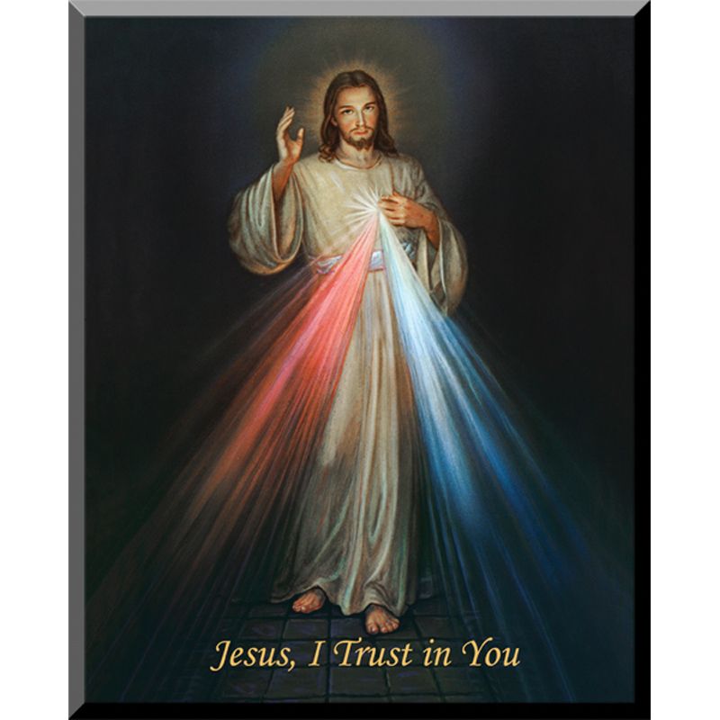 Divine Mercy Traditional Art Wall Plaque