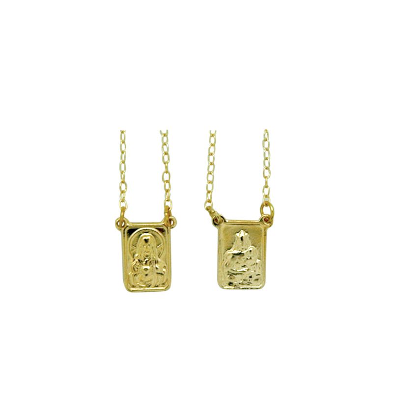 Gold Plated Scapular Medal