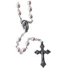 Petite Pink Pearl Rosary