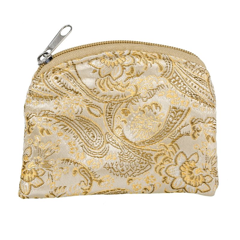 Gold Brocade Rosary Case