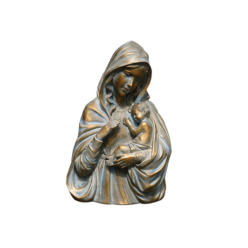 Madonna and Child Outdoor Bust