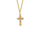 Gold Plated Petite Crucifix Pendant