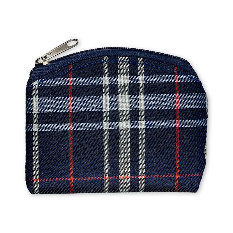 Plaid Rosary Case
