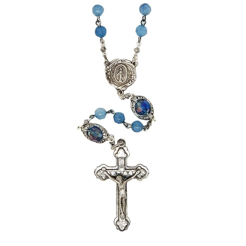 Blue Agate Rosary