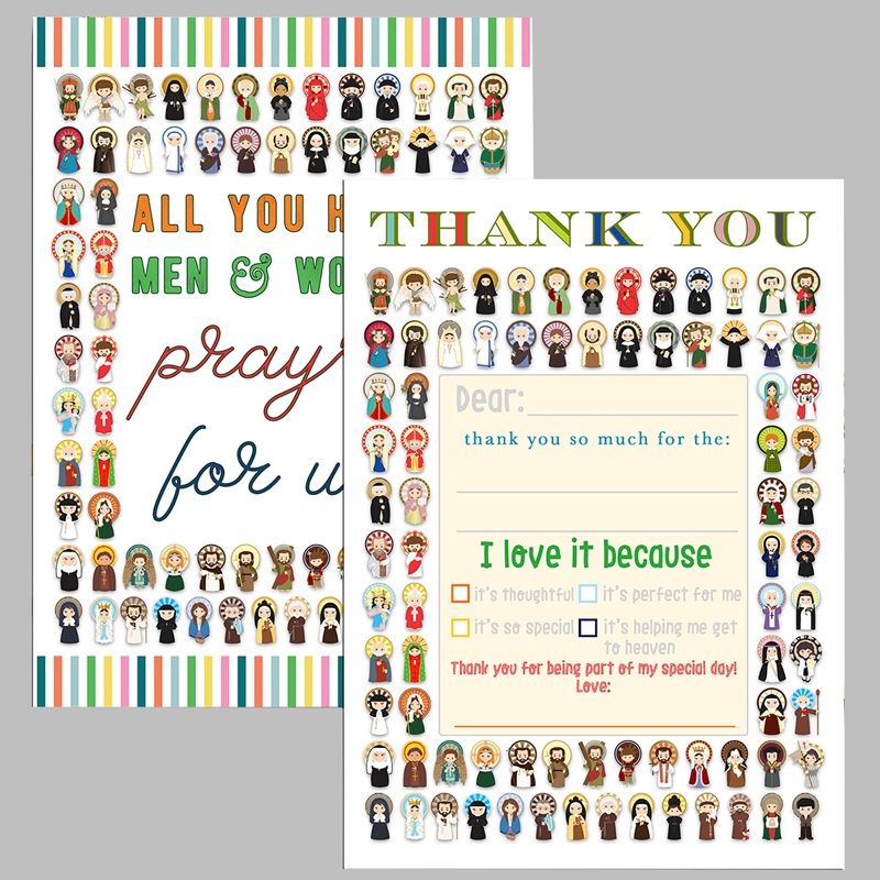 First Communion Saint Thank You Notes