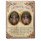 Twin Hearts Home Blessing Wall Plaque