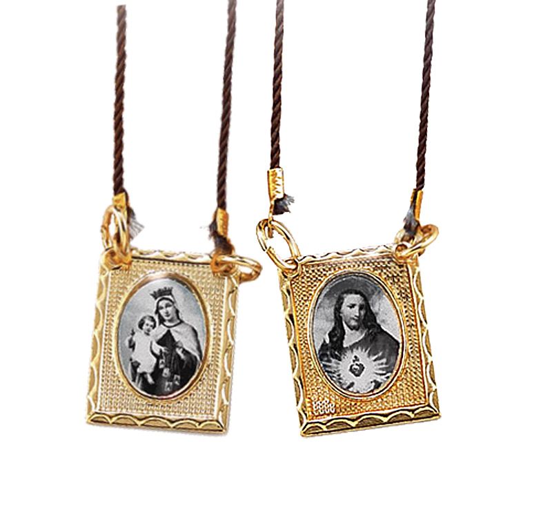 Antiqued Metal Scapular