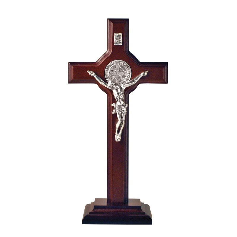 Standing St Benedict Crucifix