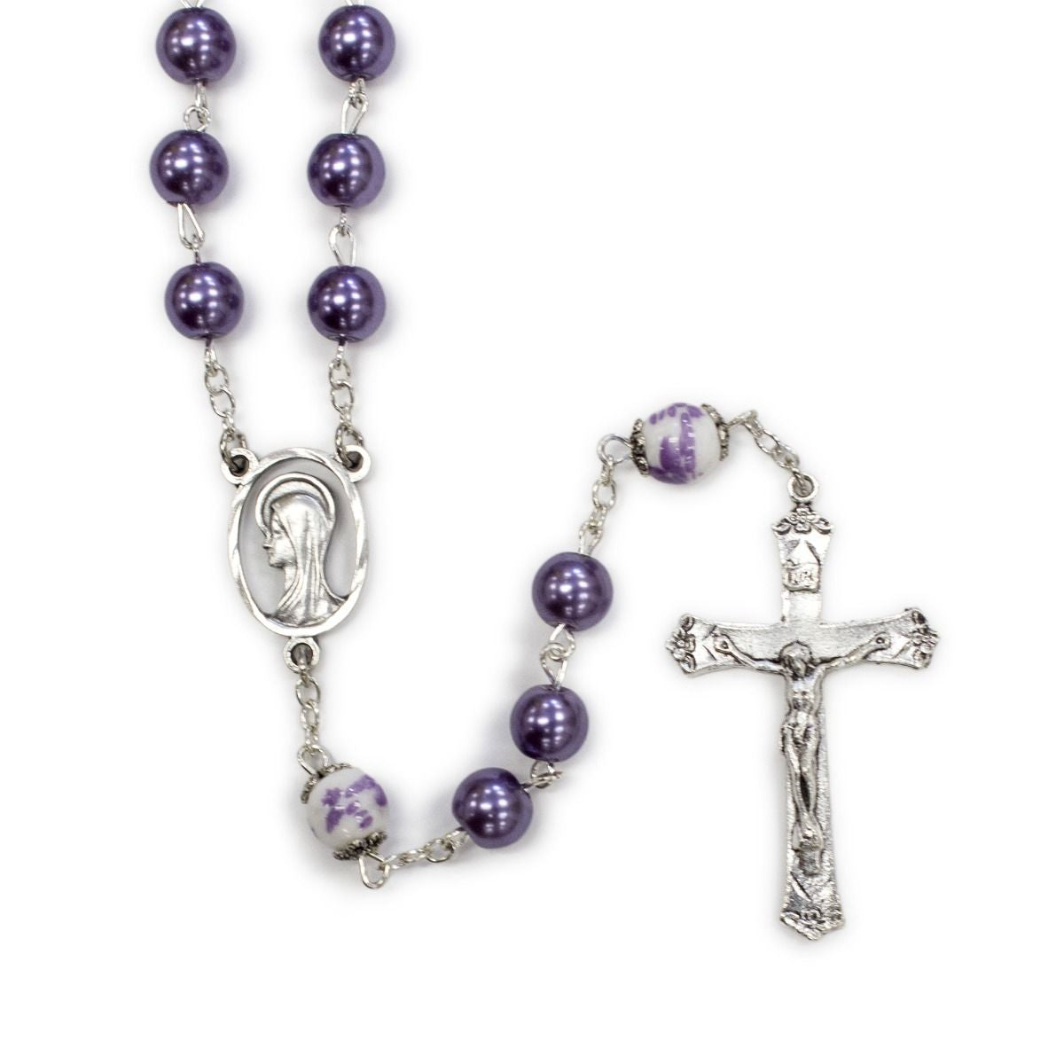 Lavender Flower Rosary