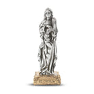 St Cecilia Pewter Patron Saint Statue