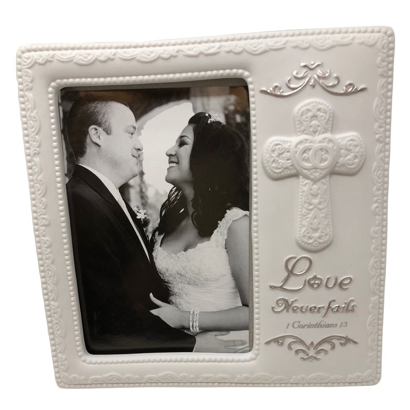 Love Never Fails Wedding Frame