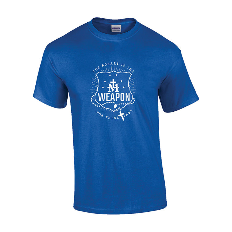 Rosary a Powerful Weapon, Tee or Hoodie – Catholic Home and Church