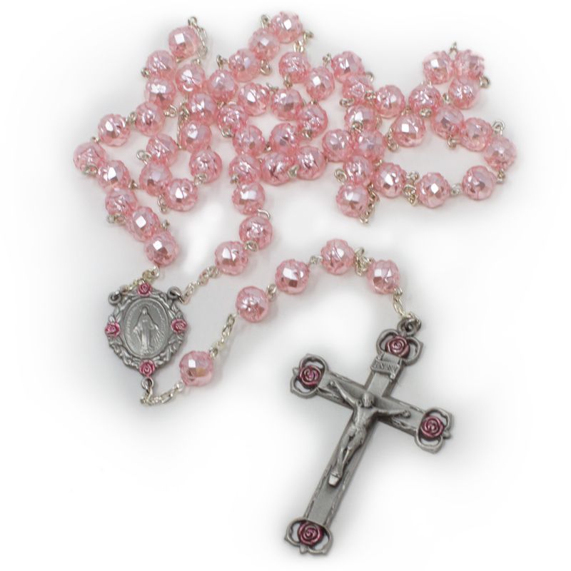 Pink Rosebud Rosary