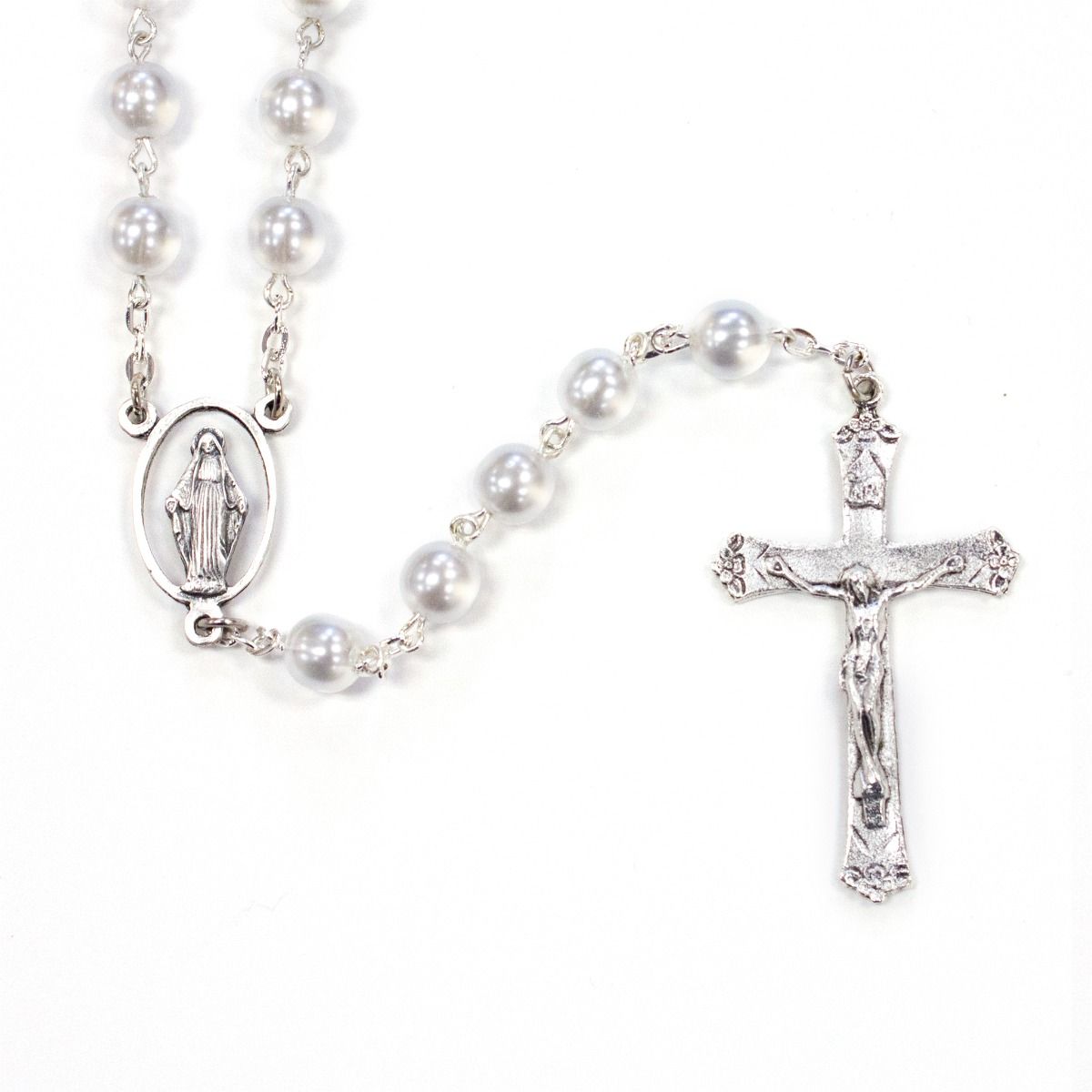 White Pearl Rosary