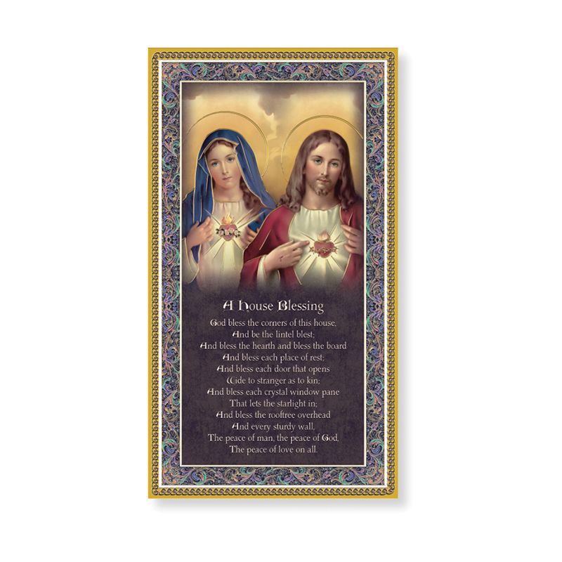 Sacred Hearts House Blessing Plaque