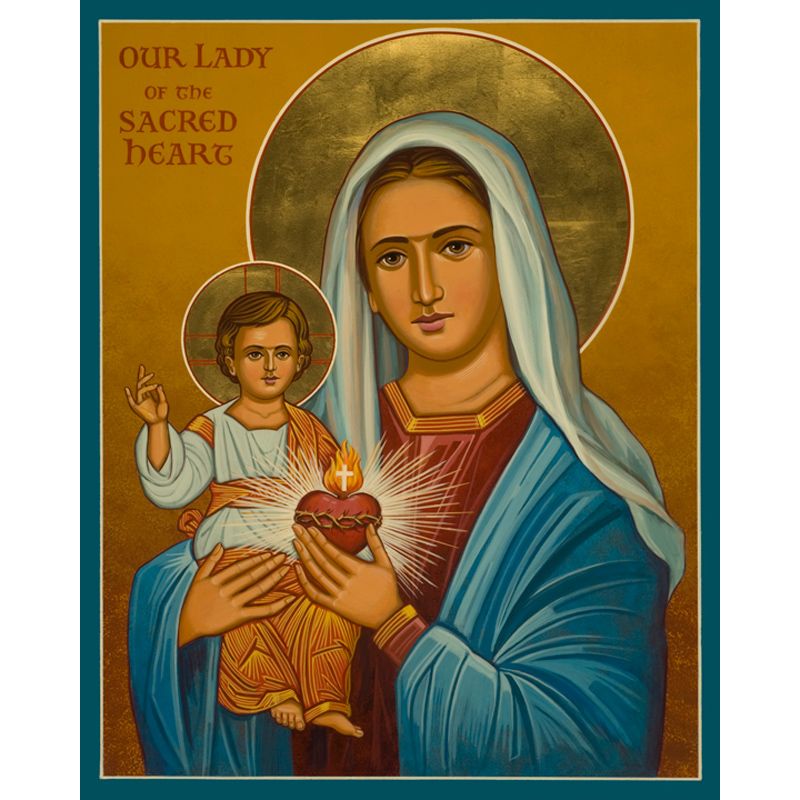 Our Lady of the Sacred Heart Icon