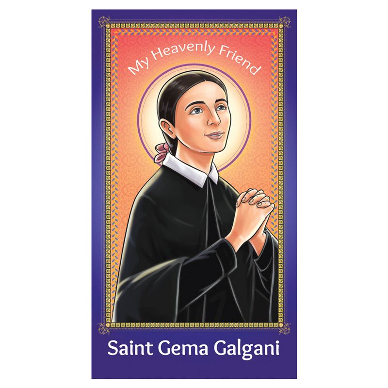 My Heavenly Friend St Gema Galgani Holy Card