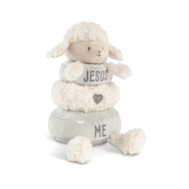 Stackable Plush Jesus Loves Me Lamb