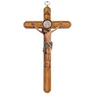 St Benedict Wood Carved Crucifix