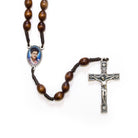 Carlo Acutis Wood Bead Rosary