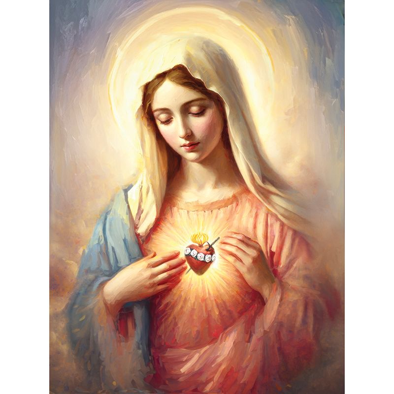 Immaculate Heart Stretched Canvas Picture