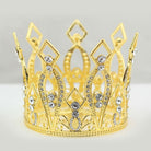 Clear Crystal Jeweled Metal Crown
