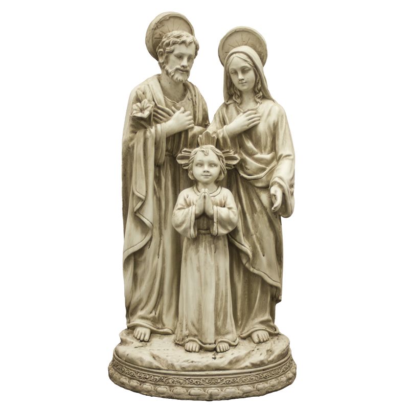 Holy Family Distressed Outdoor Statue